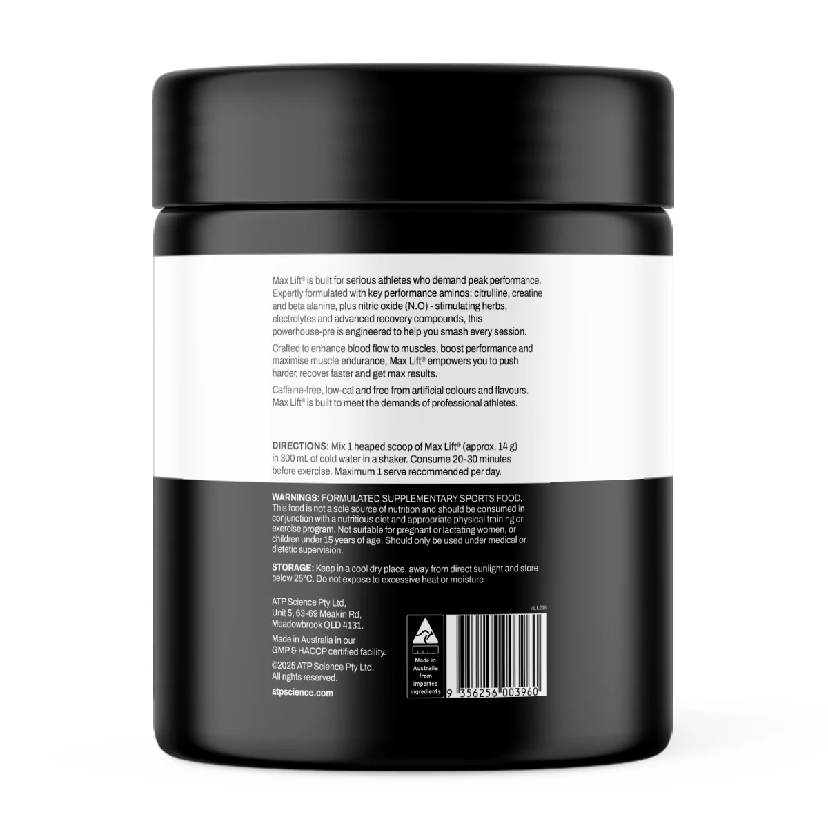 ATP Science Max Lift Blue Raspberry 560g - Image 3
