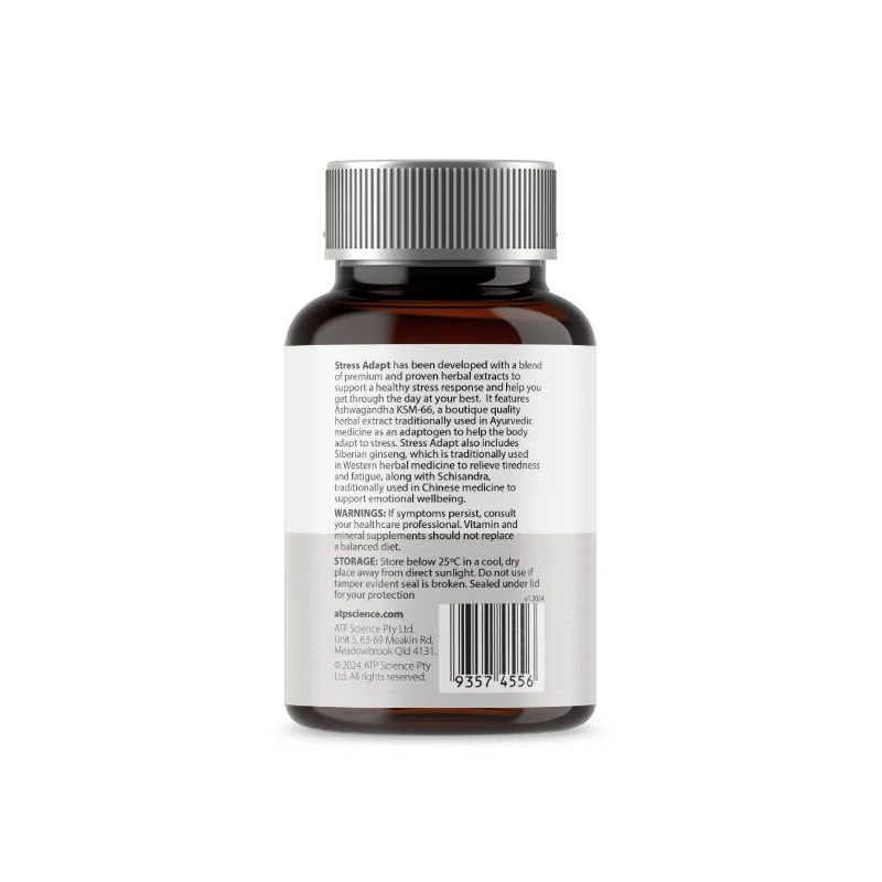 ATP Science Stress Adapt 60 Capsules - Image 3