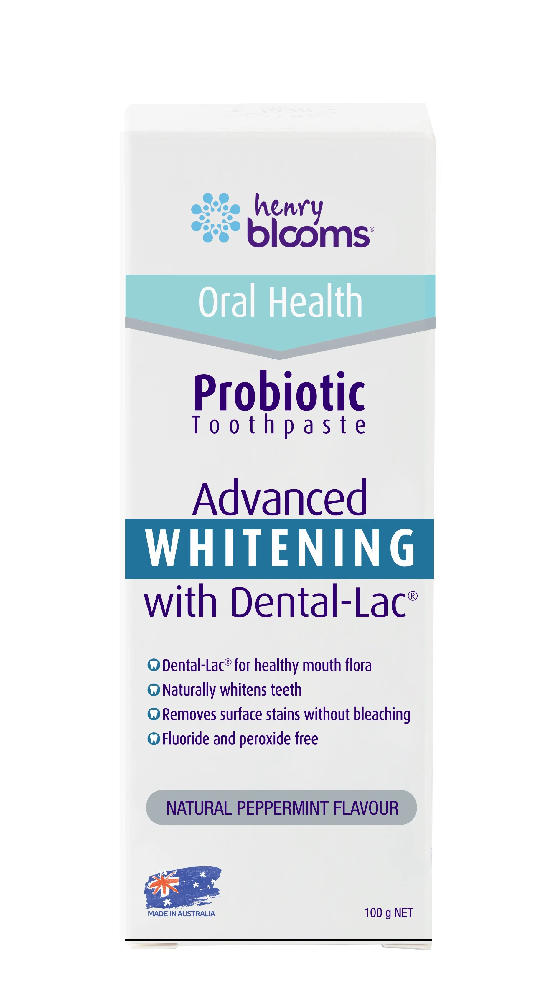 Henry Blooms Probiotic Toothpaste Whitening 100g