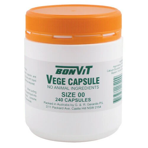 Bonvit Empty Vege Caps Size 00 240 capsules