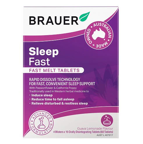 Brauer Sleep Fast Melt 60 tablets