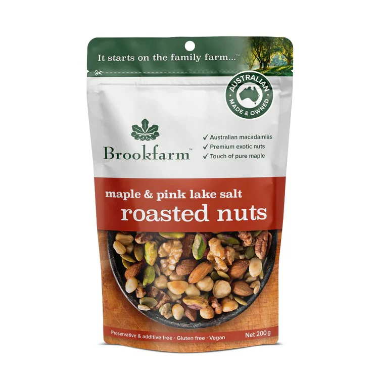 Brookfarm Roasted Nuts Maple & Pink Lake Salt