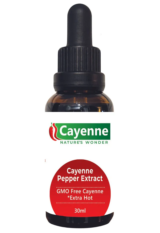 Cayenne Nature's Wonder Cayenne Pepper Extract bottle 30ml
