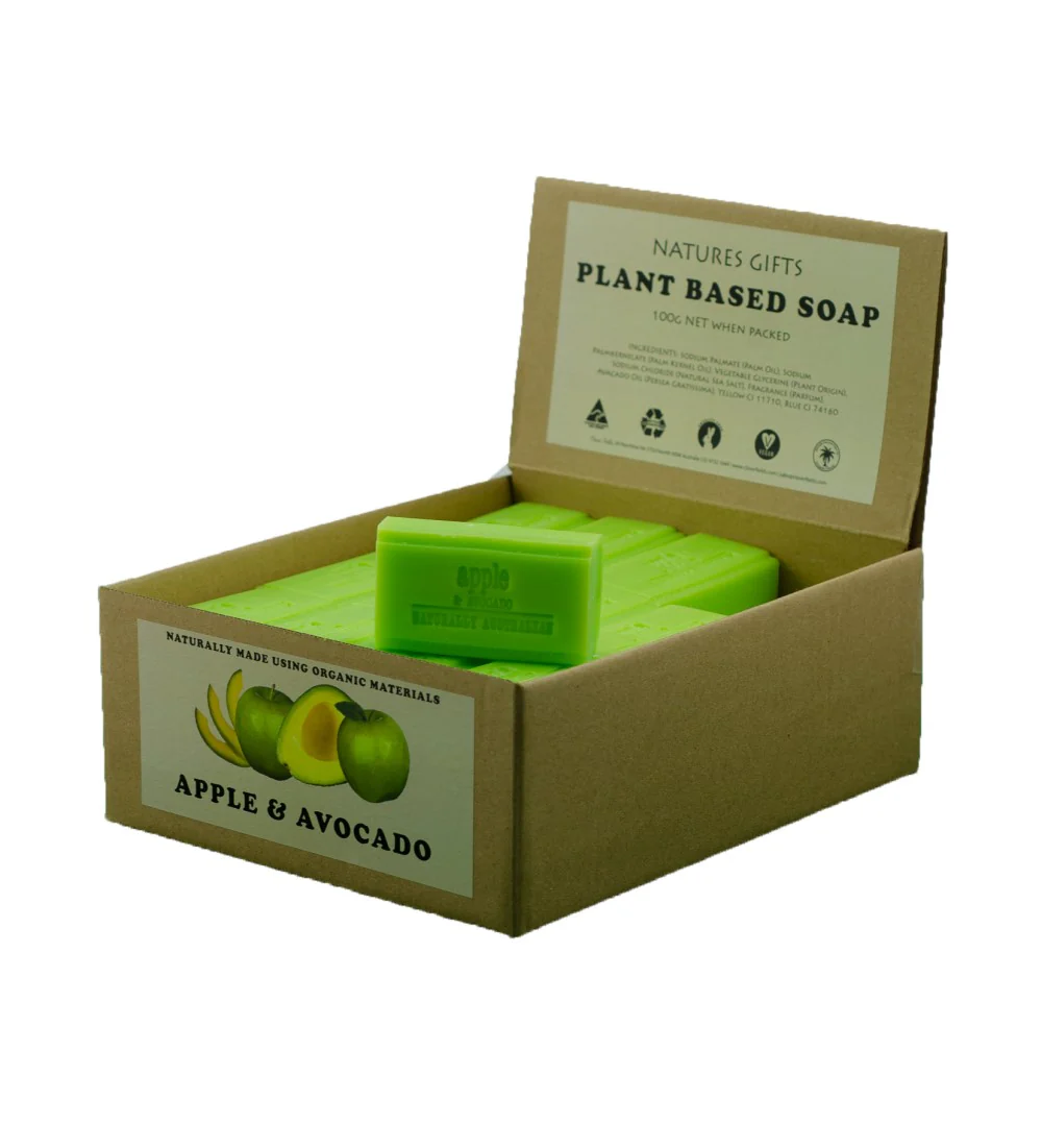 Clover Fields Apple & Avocado Bar Soap (box of 36)