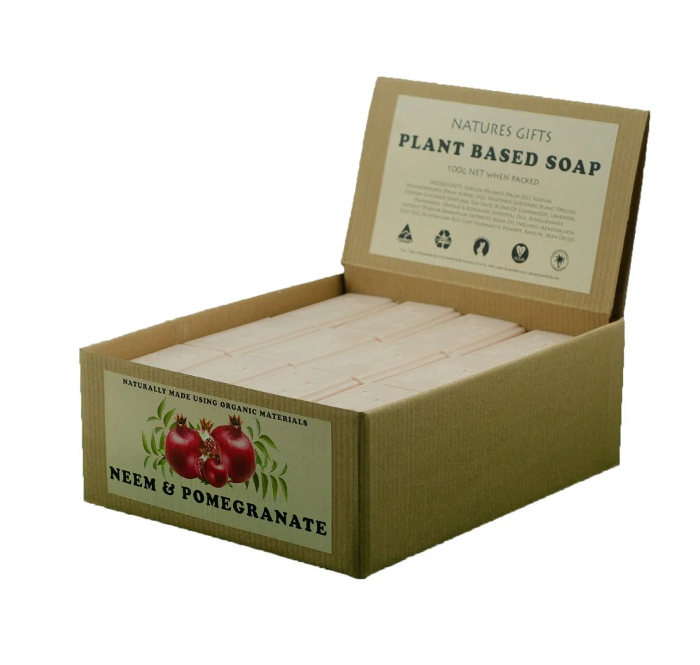 Clover Fields Neem Oil & Pomegranate Bar Soap (box of 36)