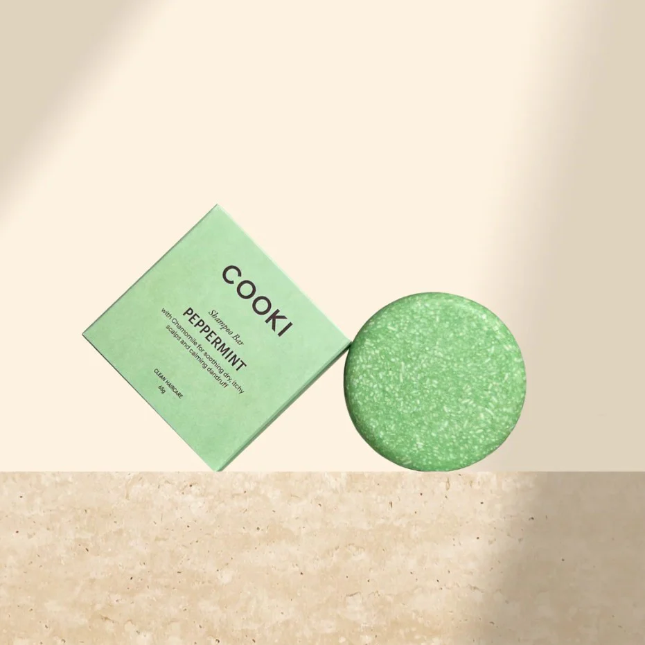 Cooki Haircare Peppermint & Chamomile Shampoo Bar - Image 5
