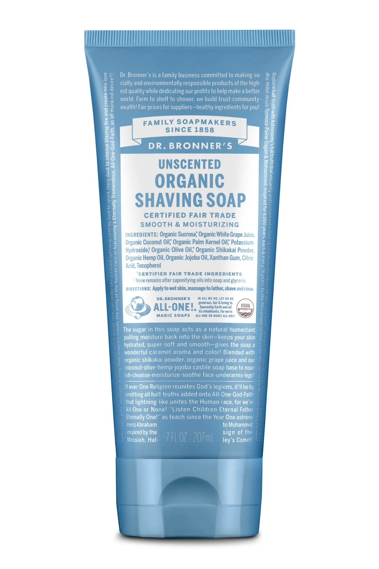 Dr Bronner's Organic Shaving Soap Unscented