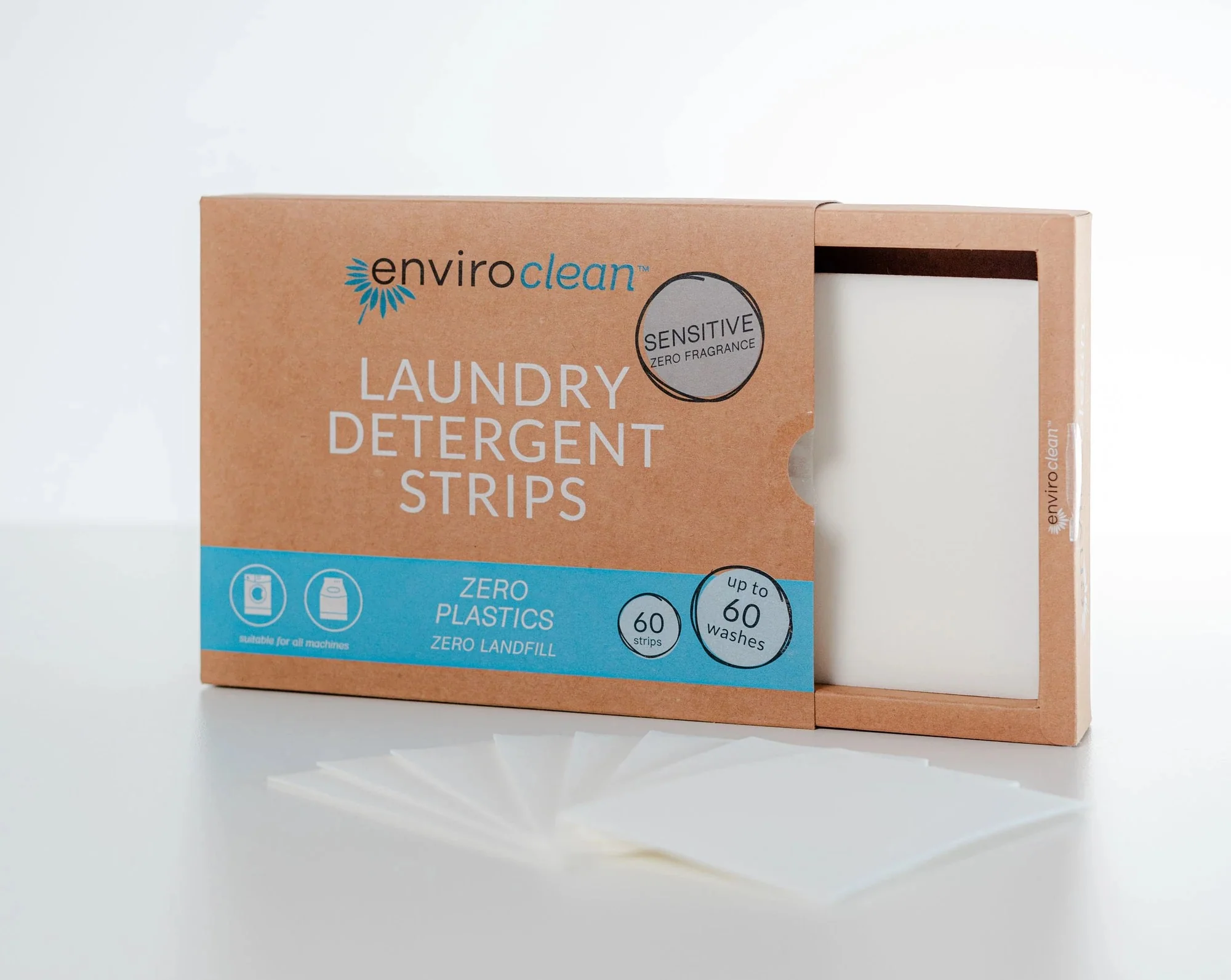 EnviroClean Laundry Detergent Strips Sensitive 60 strips