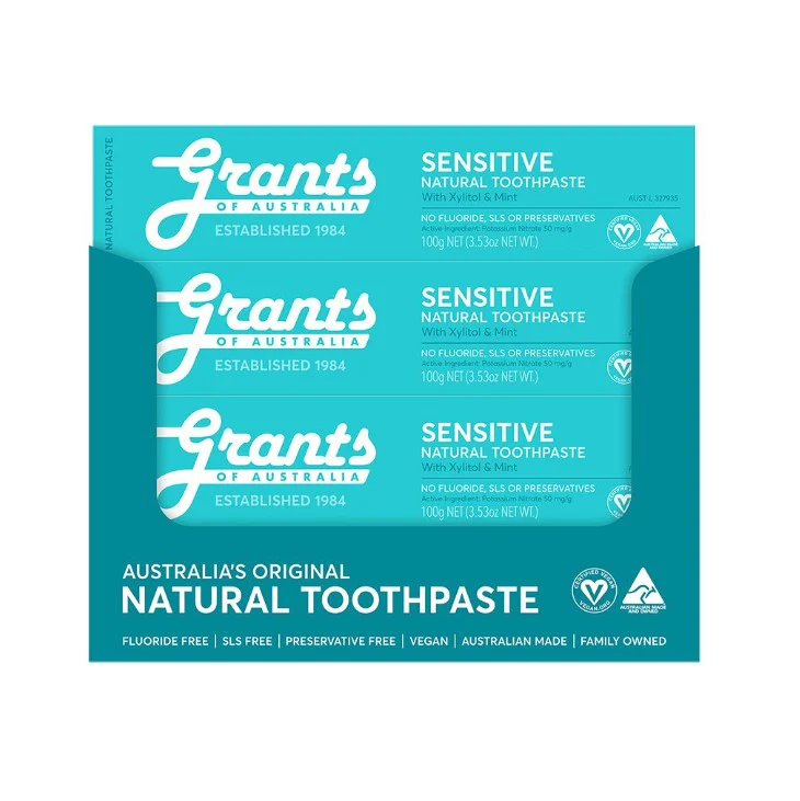 Grants Sensitive Toothpaste 100g - 12 Pack - Image 2