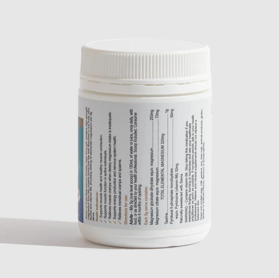 Herbs of Gold Magnesium Powder High Strength - Image 2