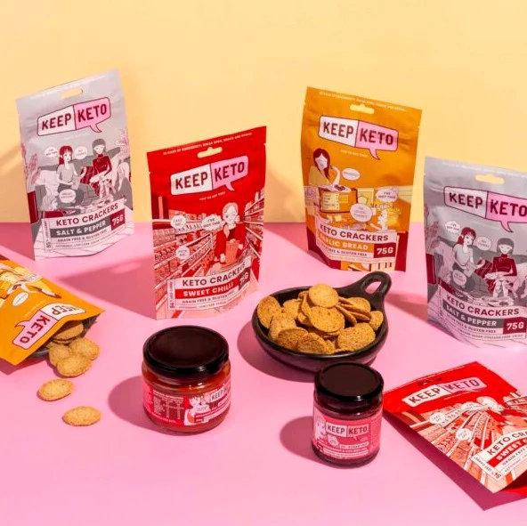 Keep Keto Crackers Sweet Chilli 75g - Image 3