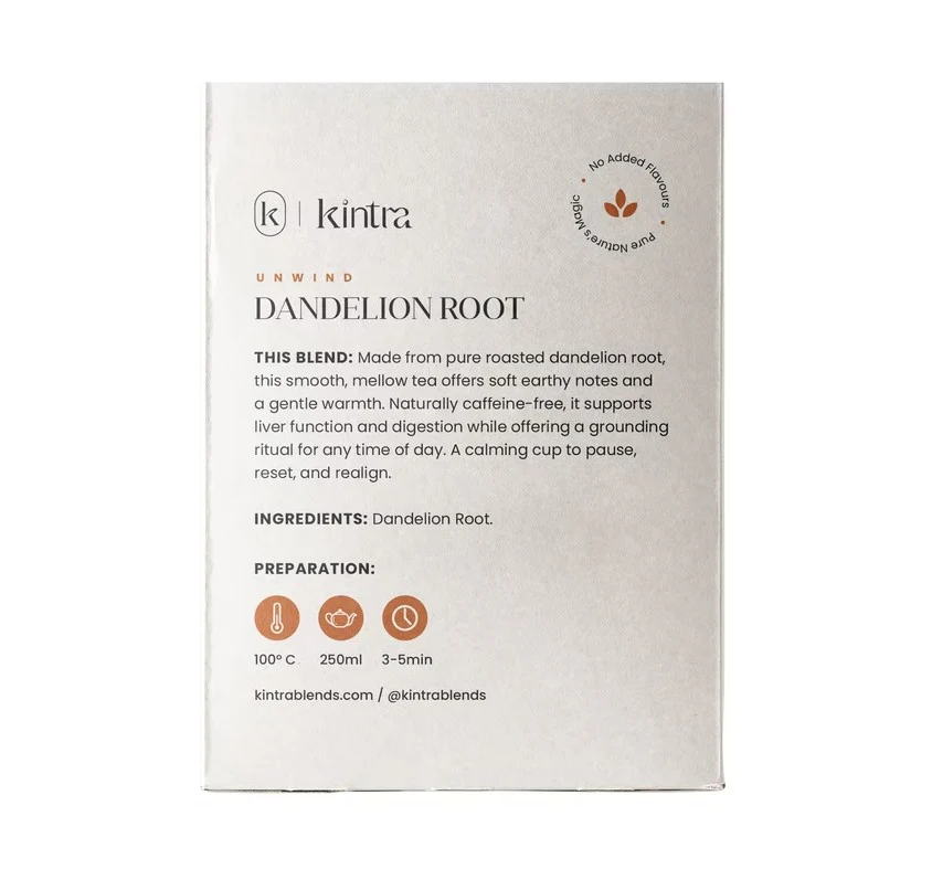 Kintra Foods Dandelion Root 50g 32 Tea Bags - Image 2