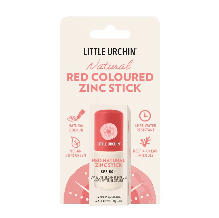 Little Urchin RED Natural Zinc Stick SPF 50+ 14g