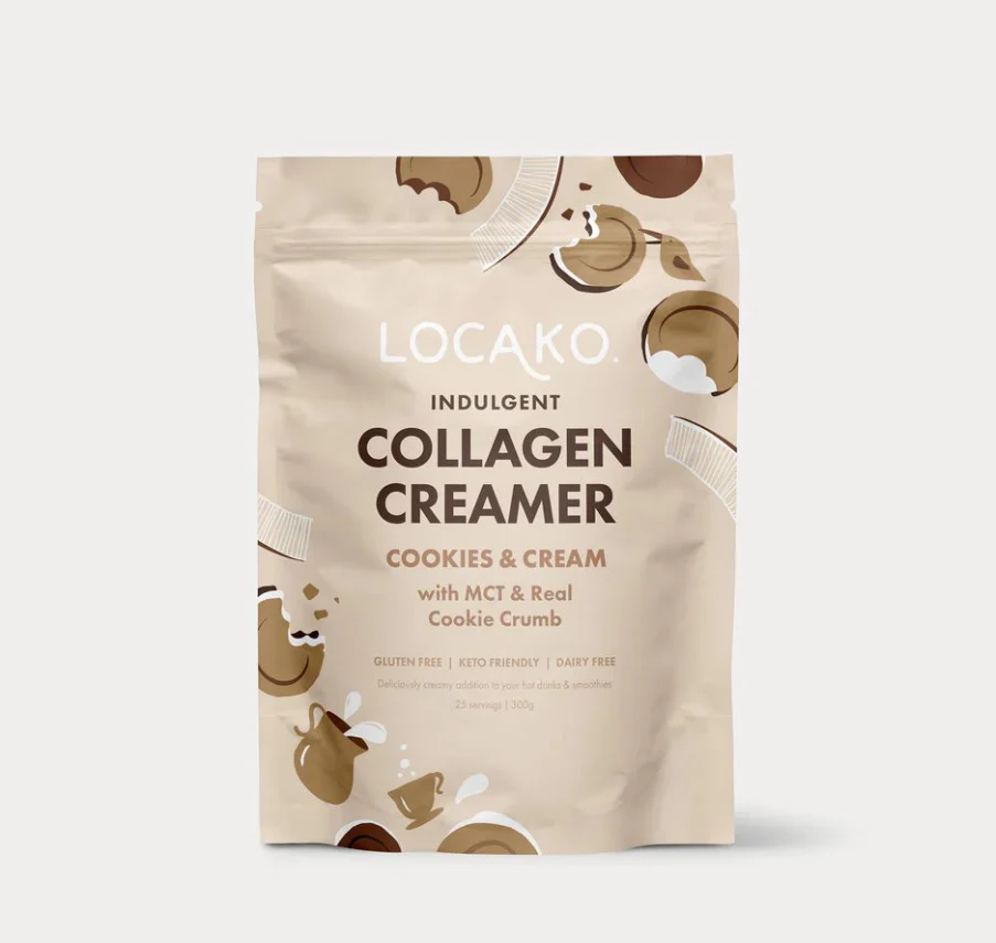 Locako Collagen Creamer Indulgent Cookies and Cream 300g