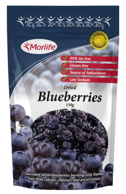 Morlife Blueberries Dried 150g