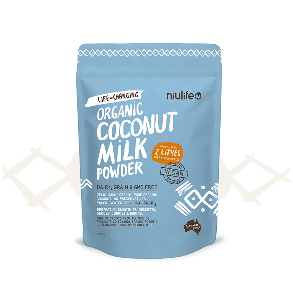 Niulife Coconut Milk Powder Certified Organic Dairy Free 200g