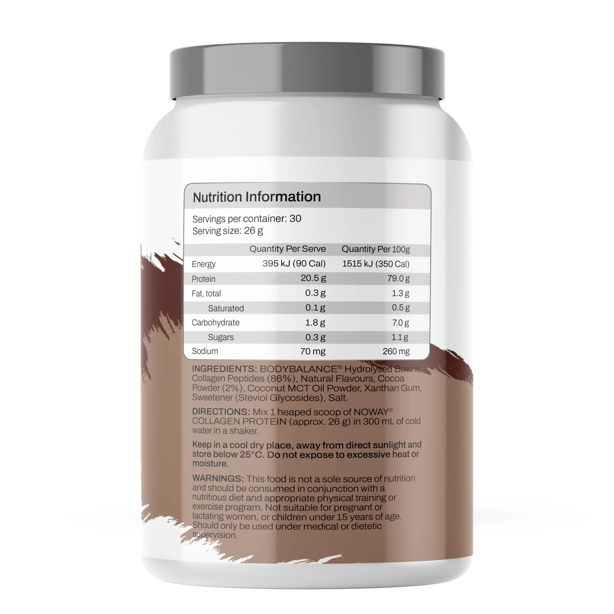 NOWAY Collagen Protein Chocolate Powder - Image 3