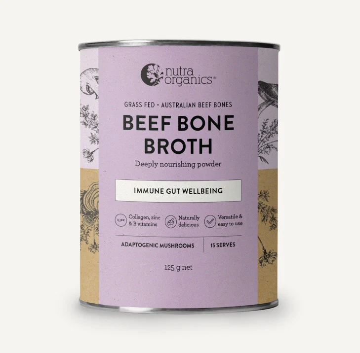 Nutra Organics Beef Bone Broth Adaptogenic Mushroom 125g