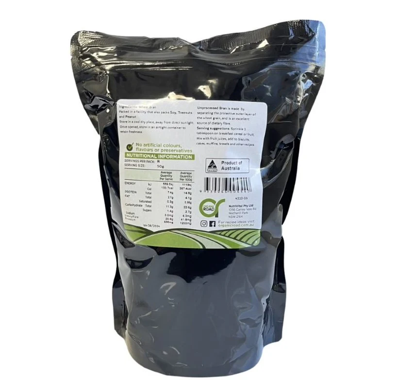 Organic Road 100% Pure Organic Unprocessed Bran - Image 2