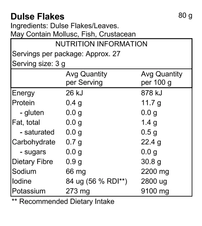 Pacific Harvest Atlantic Dulse Seaweed Flakes - Image 5