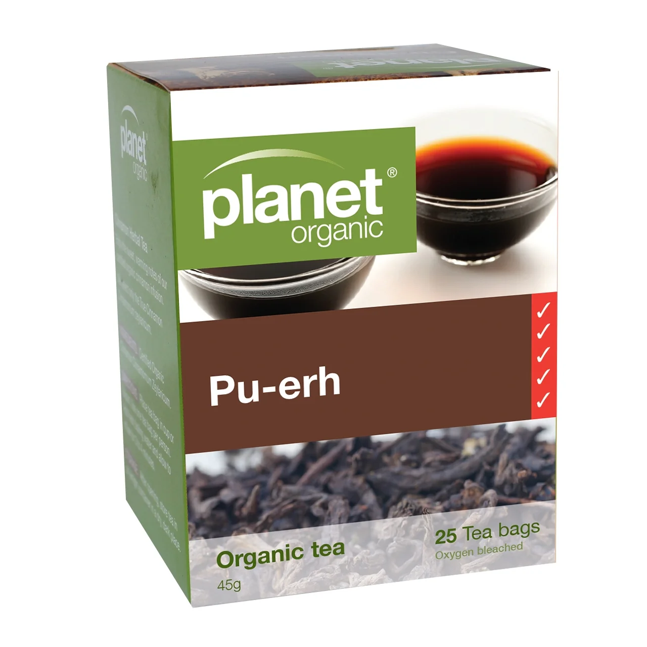 Planet Organic Tea Pu-erh 25 tea bags