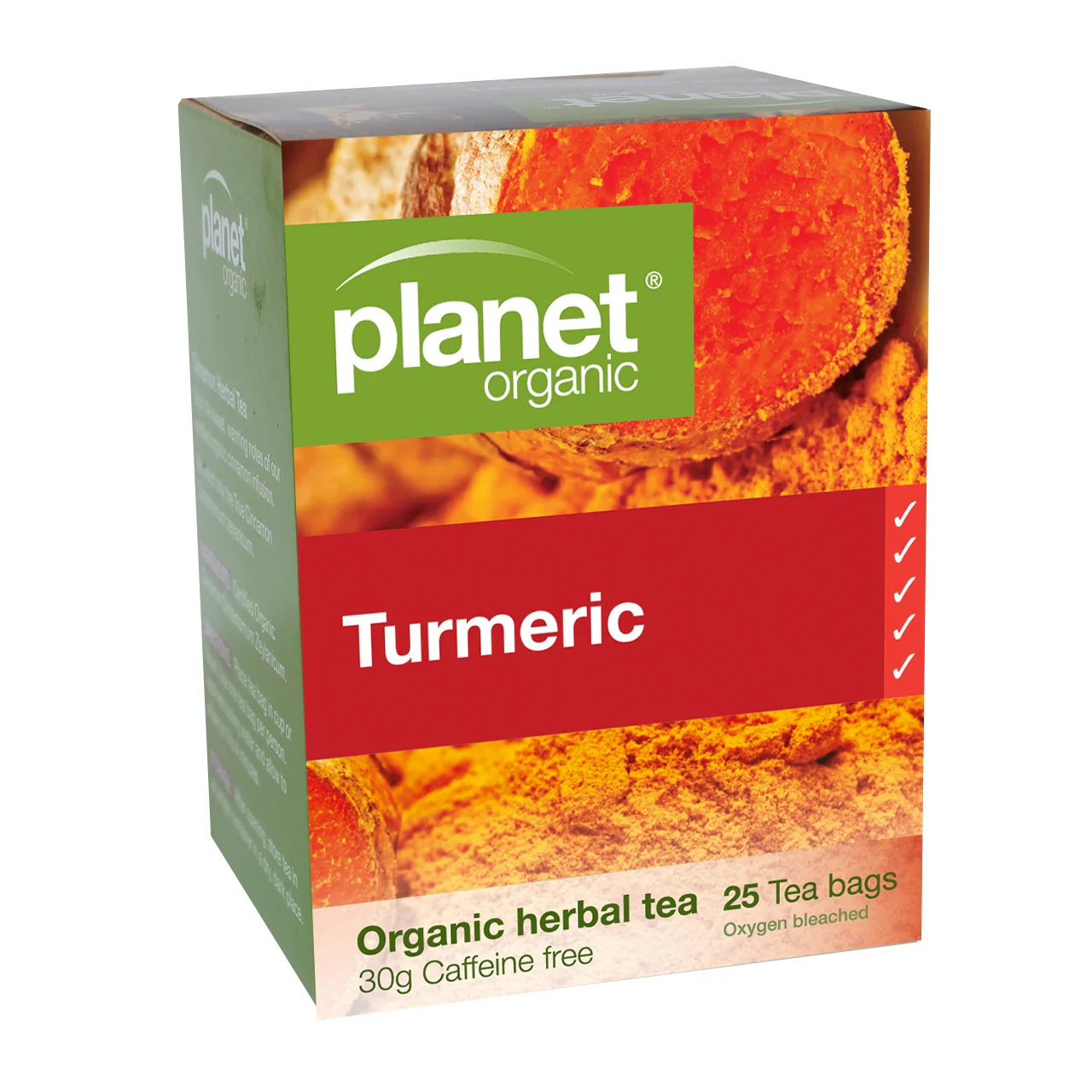Planet Organic Tea Turmeric 25 tea bags