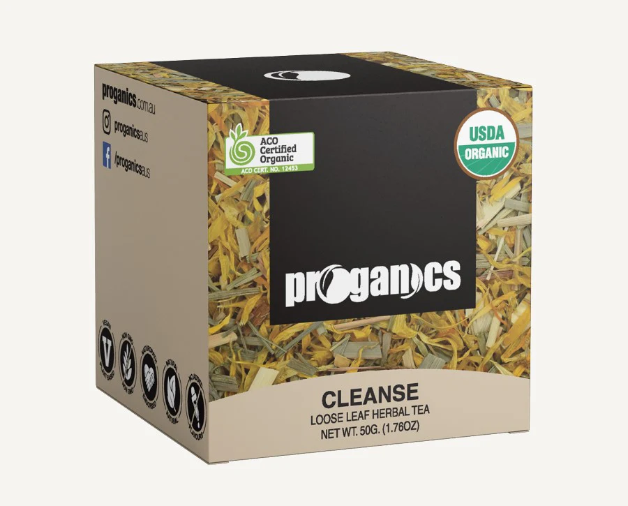Proganics Organic Loose Leaf Herbal Tea Cleanse 50g