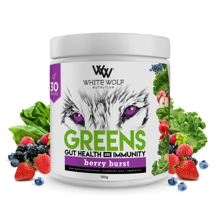 White Wolf Nutrition Berry Burst Greens + immunity Super Blend - Image 2
